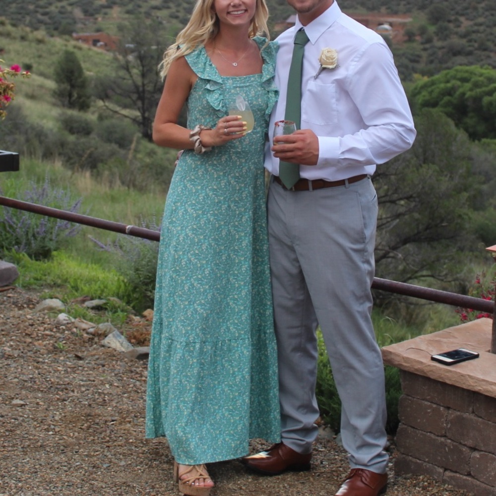 Ana long floral flowy dress